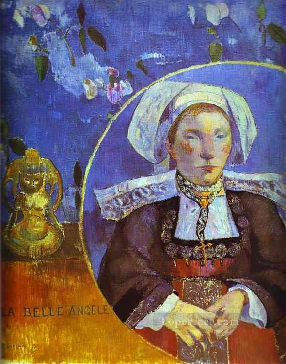 ラ・ベル・アンジェル サトル夫人の肖像 ポスト印象派 原始主義 ポール・ゴーギャン油絵